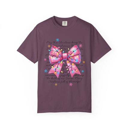 Pink Blessings Christmas Tee