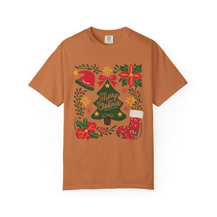 Floral Christmas Charm Tee