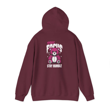 Stay Focus Stay Humble Bear Hoodie