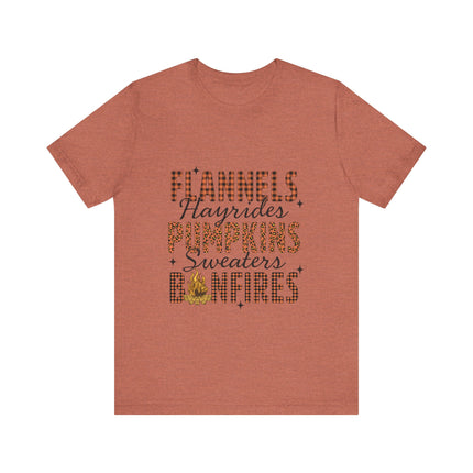 Fall Checklist Bonfire Tee