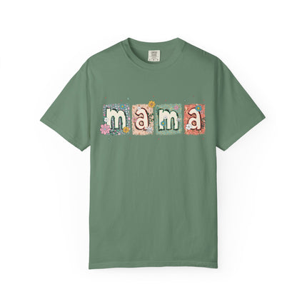Floral Block Mama Tee