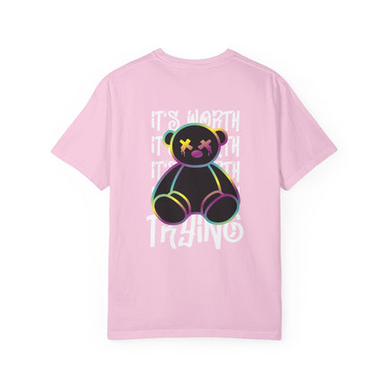Worth Trying Neon Teddy Tee