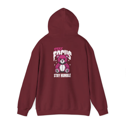 Stay Focus Stay Humble Bear Hoodie