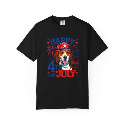 Beagle Fireworks 4th of July Tee