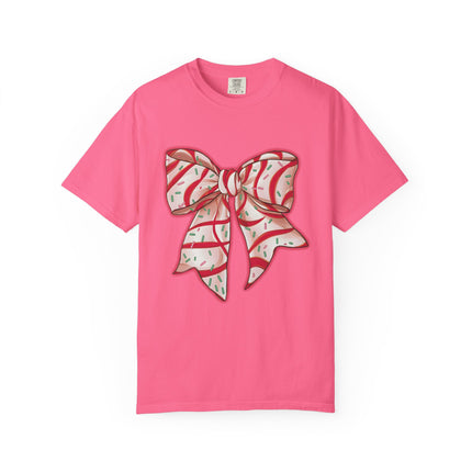 Candy Ribbon Christmas Bow Tee