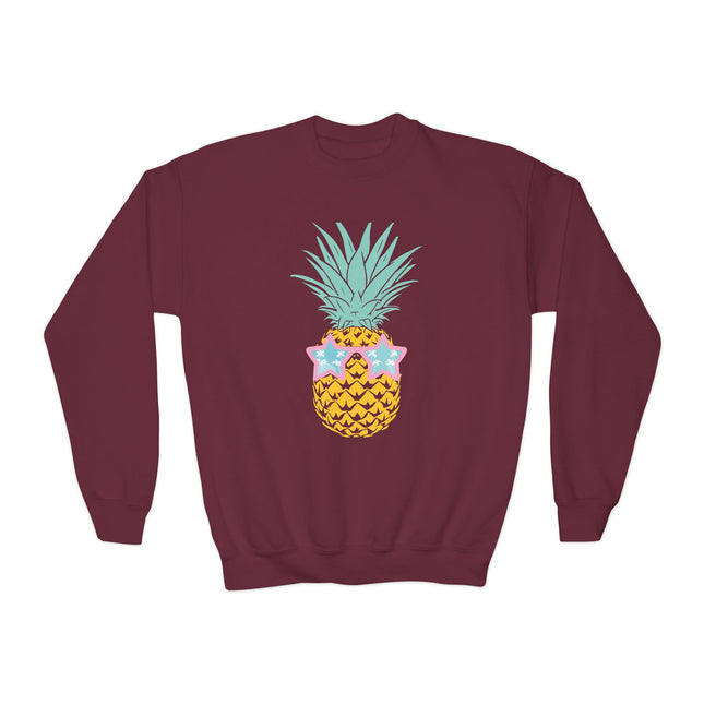 Star Shades Pineapple Youth Sweatshirt