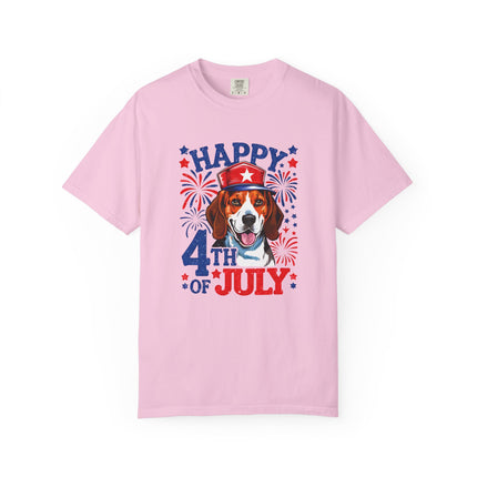 Beagle Fireworks 4th of July Tee