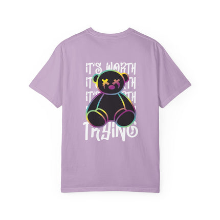 Worth Trying Neon Teddy Tee