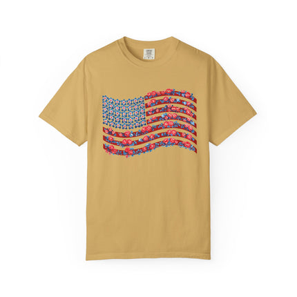 Floral Flag Waves Tee