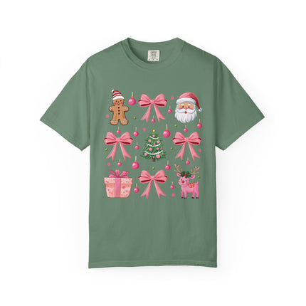Pink Christmas Icons Tee