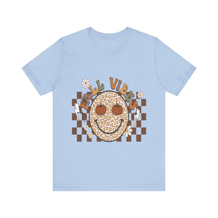 Leopard Smiley Fall Vibes Tee