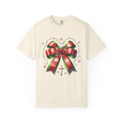 Faithful Christmas Bow Tee