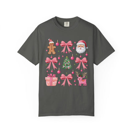 Pink Christmas Icons Tee