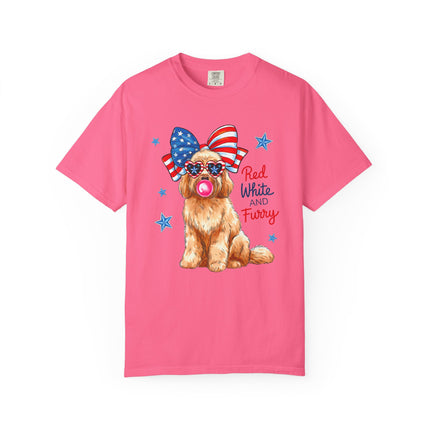 Red, White & Furry Tee