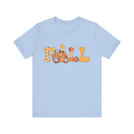 Fall Gnomes Letter Tee