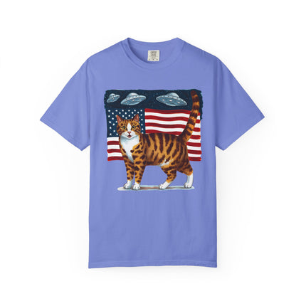 Cosmic Patriot Cat Tee