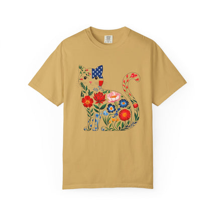 Floral Americana Cat Tee