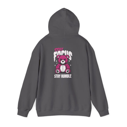 Stay Focus Stay Humble Bear Hoodie