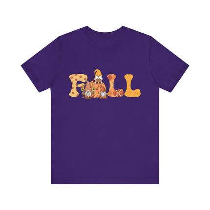 Fall Gnomes Letter Tee