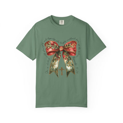 Proverbs 31 Bow Christmas Tee