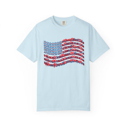 Floral Flag Waves Tee