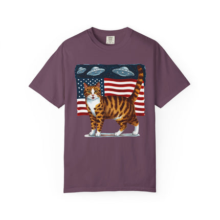 Cosmic Patriot Cat Tee