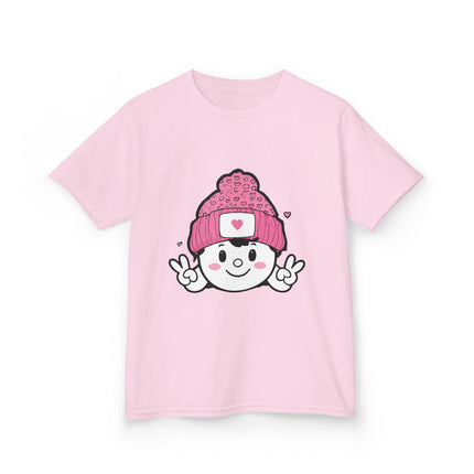 Peace & Hearts Beanie Kids T-Shirt