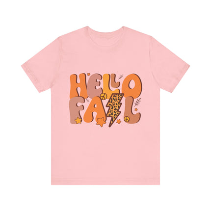 Hello Fall Leopard Bolt Tee