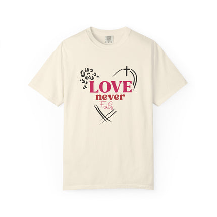 Love Never Fails Heart Tee