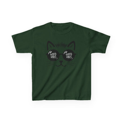 Cool Cat Good Vibes Kids T-Shirt