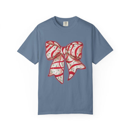 Candy Ribbon Christmas Bow Tee