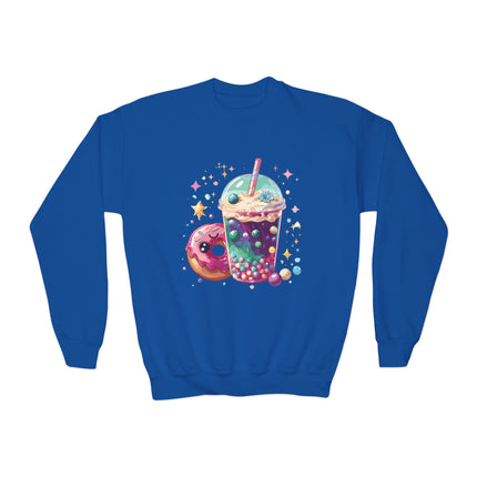 Bubble Tea & Donut Youth Sweatshirt
