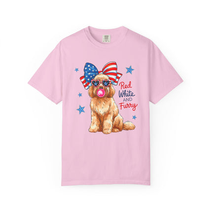 Red, White & Furry Tee