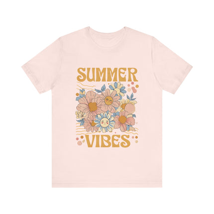 Smiley Floral Summer Vibes Tee