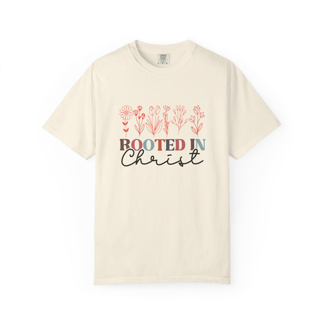 Rooted in Christ Floral Tee