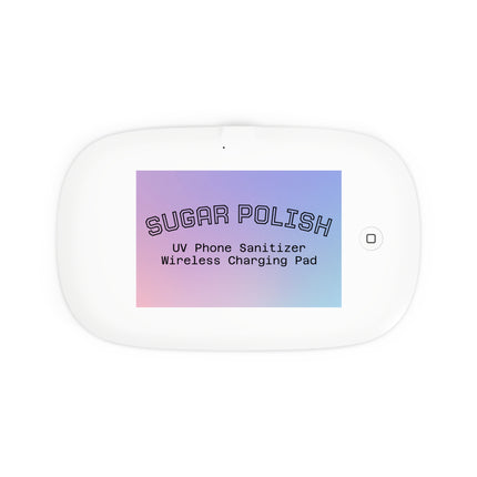 UV Phone Sanitizer & Wireless Charging Pad – Sleek Device for Hygiene & Convenience