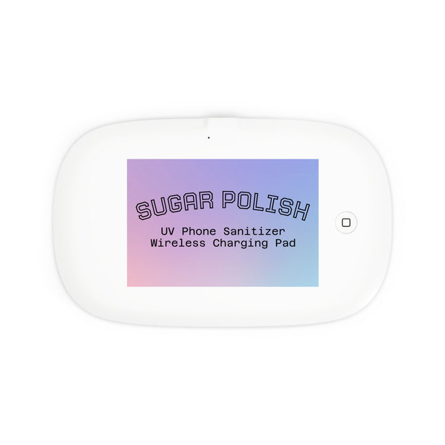 UV Phone Sanitizer & Wireless Charging Pad – Sleek Device for Hygiene & Convenience