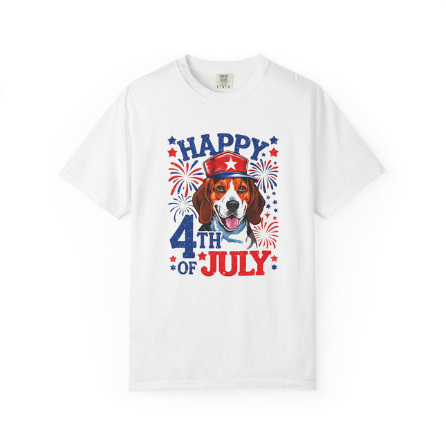 Beagle Fireworks 4th of July Tee