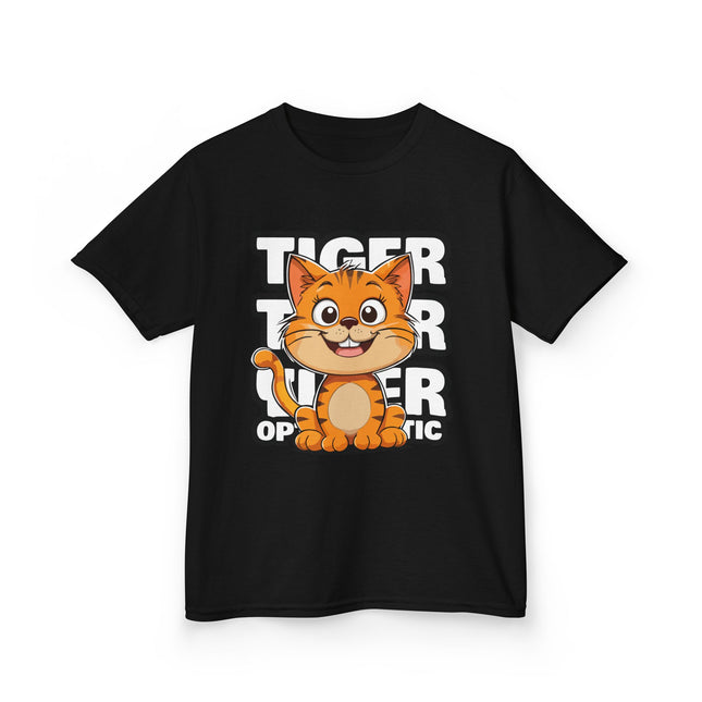 Tiger Optimistic Cat Kids T-Shirt