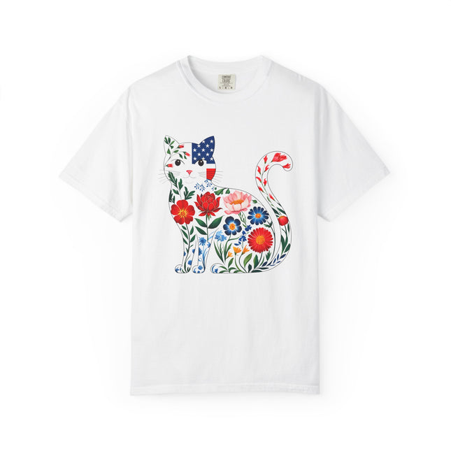 Floral Americana Cat Tee