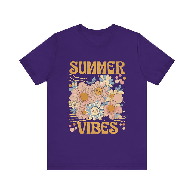Smiley Floral Summer Vibes Tee