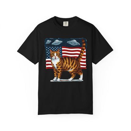 Cosmic Patriot Cat Tee