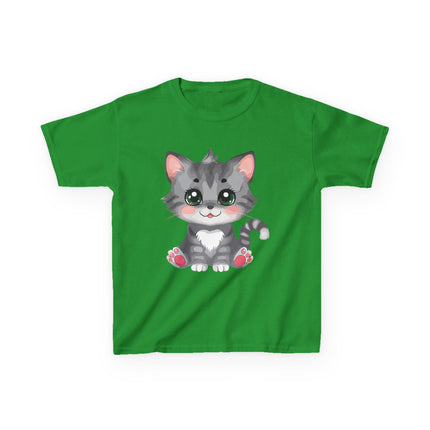 Cute Gray Kitten Kids T-Shirt