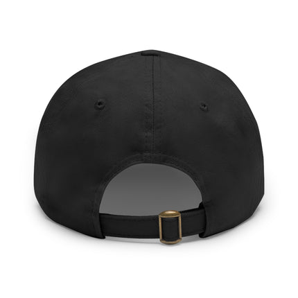 Never Look Back Leather Patch Dad Hat