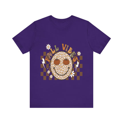 Leopard Smiley Fall Vibes Tee