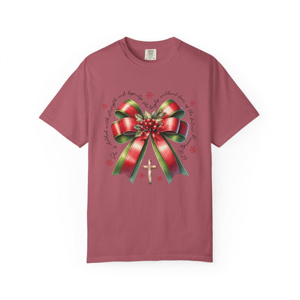 Faithful Christmas Bow Tee