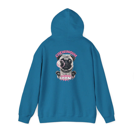 Pug Chewing Gum Boom Hoodie