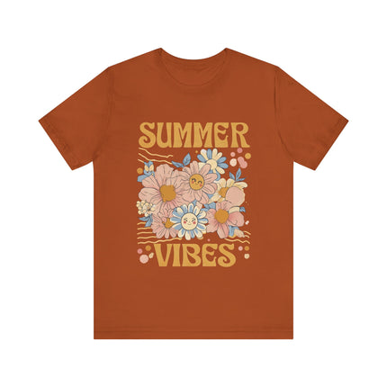 Smiley Floral Summer Vibes Tee