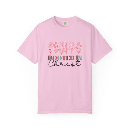 Rooted in Christ Floral Tee