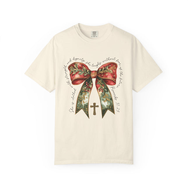 Proverbs 31 Bow Christmas Tee